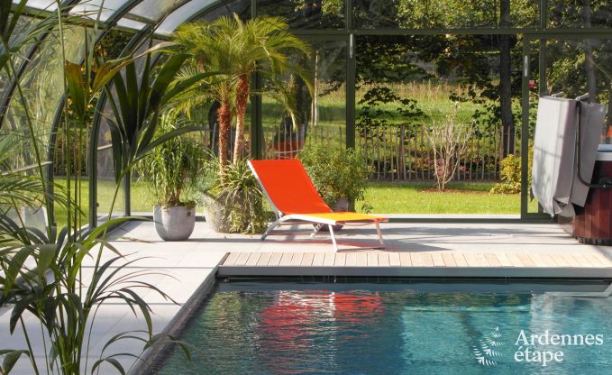 Villa de luxe � Durbuy : h�bergement pour 15 personnes avec piscine, spa et nature en Ardenne