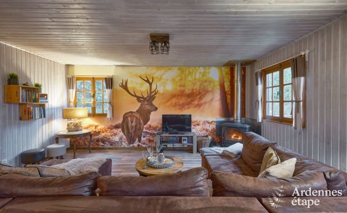 Escapade en Ardenne : chalet contemporain 4 personnes avec sauna et jardin priv  Durbuy