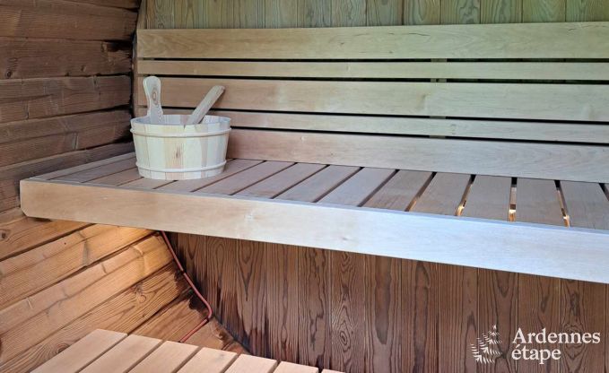 Escapade en Ardenne : chalet contemporain 4 personnes avec sauna et jardin priv  Durbuy