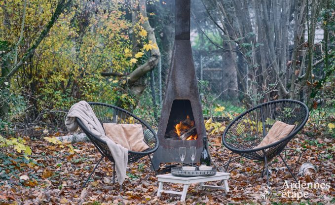 Escapade en Ardenne : chalet contemporain 4 personnes avec sauna et jardin priv  Durbuy