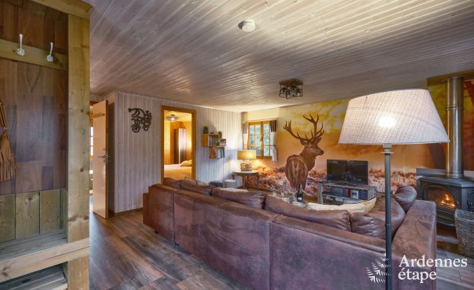 Escapade en Ardenne : chalet contemporain 4 personnes avec sauna et jardin priv  Durbuy