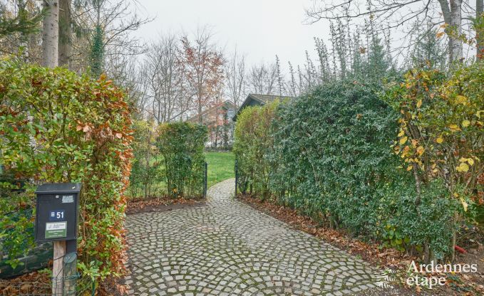 Escapade en Ardenne : chalet contemporain 4 personnes avec sauna et jardin priv  Durbuy