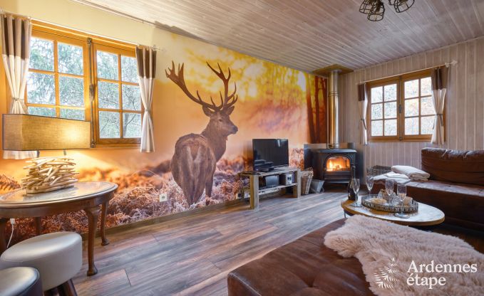 Escapade en Ardenne : chalet contemporain 4 personnes avec sauna et jardin priv  Durbuy