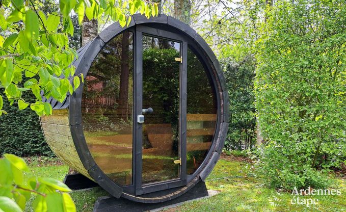 Escapade en Ardenne : chalet contemporain 4 personnes avec sauna et jardin priv  Durbuy