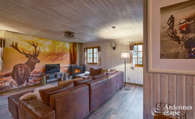 Escapade en Ardenne : chalet contemporain 4 personnes avec sauna et jardin priv  Durbuy
