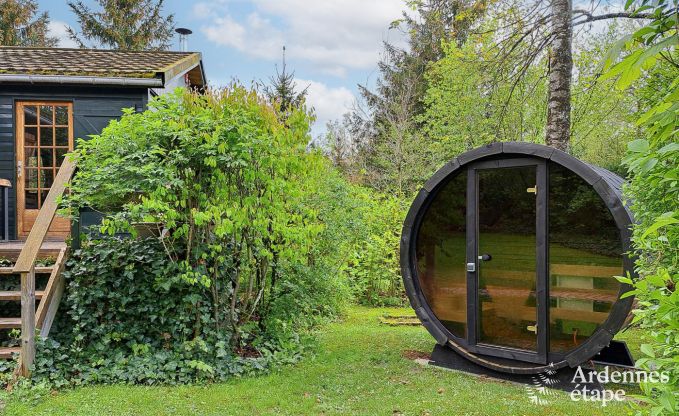 Escapade en Ardenne : chalet contemporain 4 personnes avec sauna et jardin priv  Durbuy