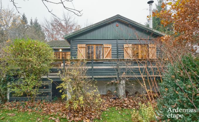 Escapade en Ardenne : chalet contemporain 4 personnes avec sauna et jardin priv  Durbuy