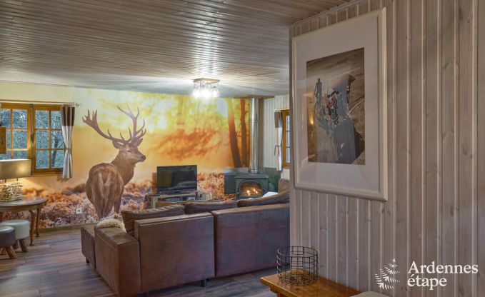 Escapade en Ardenne : chalet contemporain 4 personnes avec sauna et jardin priv  Durbuy