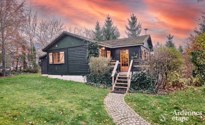 Escapade en Ardenne : chalet contemporain 4 personnes avec sauna et jardin priv  Durbuy