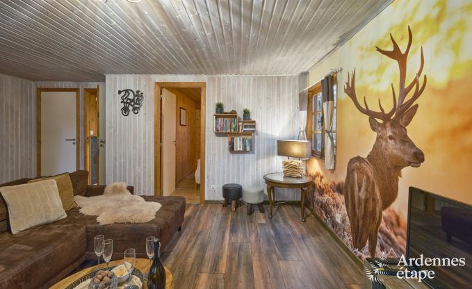 Escapade en Ardenne : chalet contemporain 4 personnes avec sauna et jardin priv  Durbuy