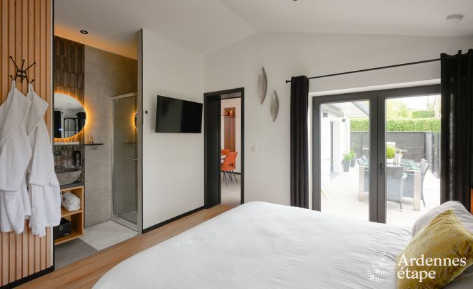Maison de vacances avec jacuzzi et int�rieur moderne � Durbuy, id�al pour 2 couples ou famille de 4
