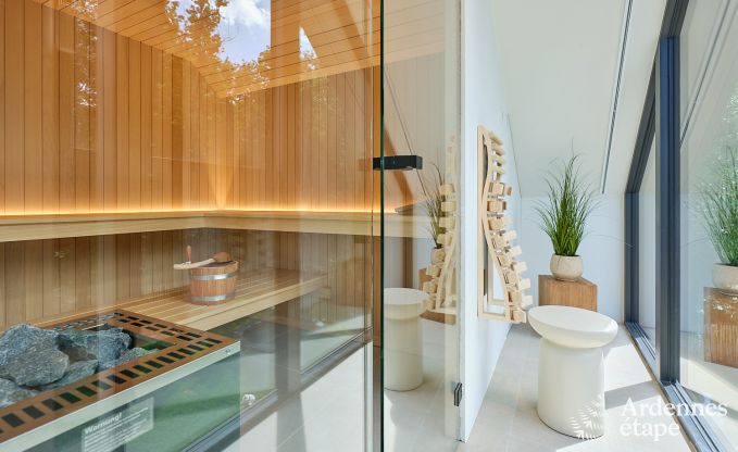 Maison de vacances de luxe Durbuy pour 9 personnes avec sauna et terrain de ptanque