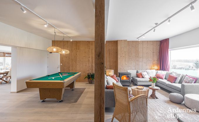 Spacieuse villa de luxe avec sauna, jardin priv et bar, prs de Durbuy