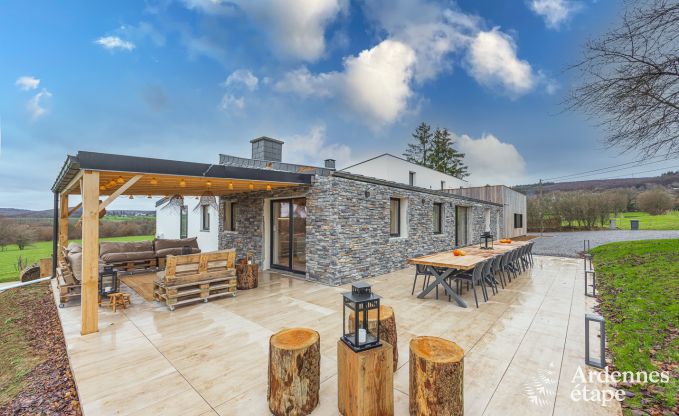 Spacieuse villa de luxe avec sauna, jardin priv et bar, prs de Durbuy