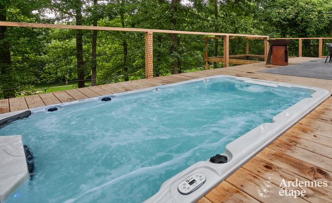 Villa de luxe  Durbuy pour 8 personnes avec jacuzzi, sauna, terrasse couverte et jardin priv