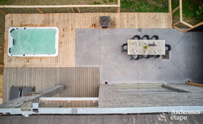 Villa de luxe  Durbuy pour 8 personnes avec jacuzzi, sauna, terrasse couverte et jardin priv