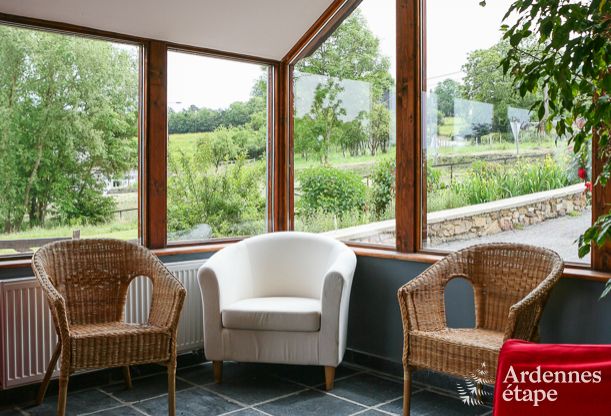 Maison spacieuse 12 personnes � Erez�e, 6 chambres, sauna, jacuzzi, salle de jeux, Ardenne