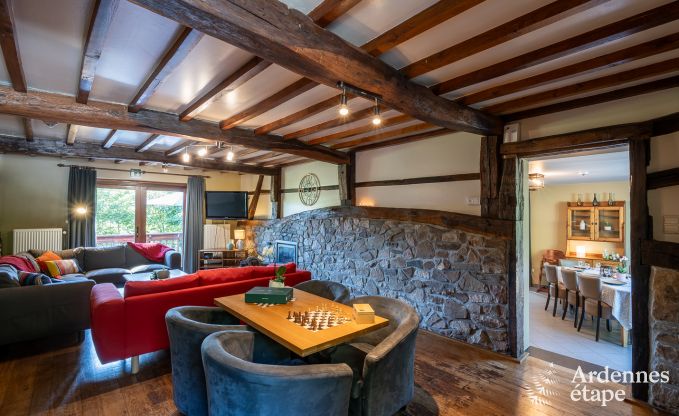 Maison de vacances avec jacuzzi couvert � Erez�e pour 16 personnes en Ardenne
