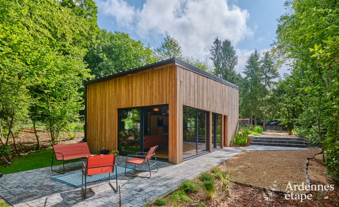 Charmant chalet pour 4 personnes avec 2 chambres, terrasse prive et barbecue