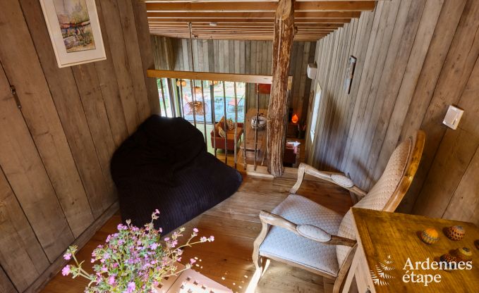 Charmant chalet pour 4 personnes avec 2 chambres, terrasse prive et barbecue