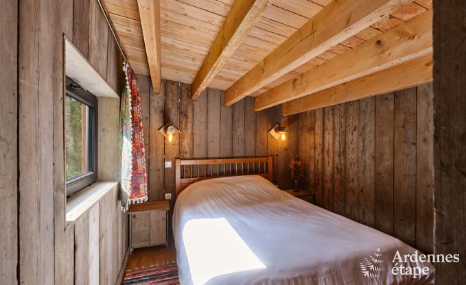 Charmant chalet pour 4 personnes avec 2 chambres, terrasse prive et barbecue