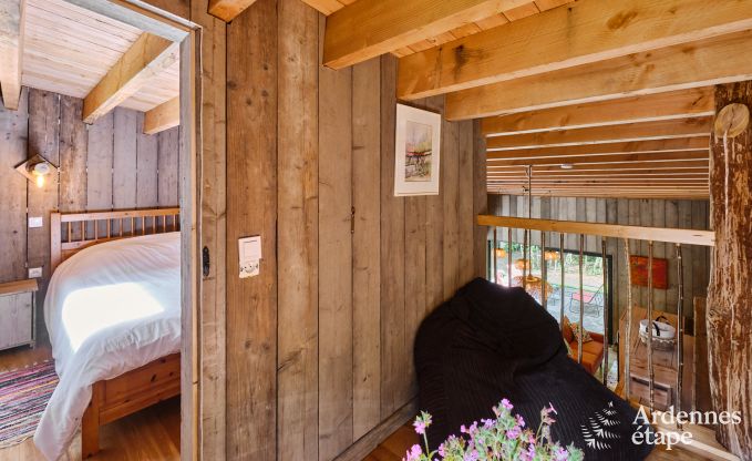 Charmant chalet pour 4 personnes avec 2 chambres, terrasse prive et barbecue