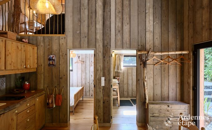 Charmant chalet pour 4 personnes avec 2 chambres, terrasse prive et barbecue