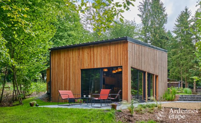 Charmant chalet pour 4 personnes avec 2 chambres, terrasse prive et barbecue