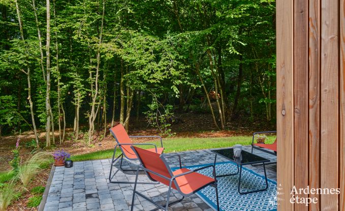 Charmant chalet pour 4 personnes avec 2 chambres, terrasse prive et barbecue