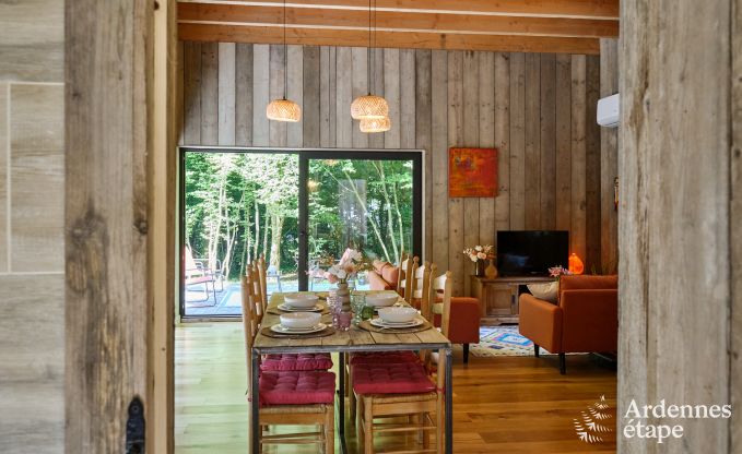 Charmant chalet pour 4 personnes avec 2 chambres, terrasse prive et barbecue