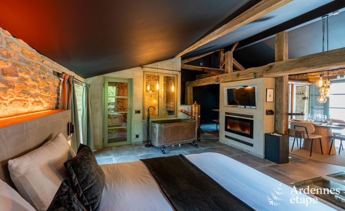 Maison romantique de luxe pour 2 personnes  Sainte-Ccile, avec sauna et jacuzzi dans une ancienne scierie