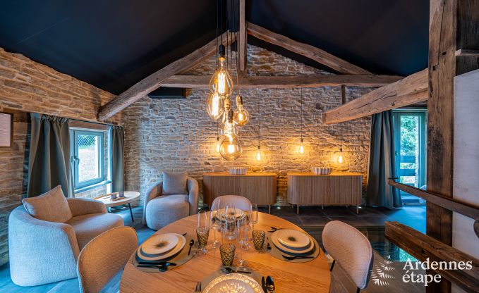 Maison romantique de luxe pour 2 personnes  Sainte-Ccile, avec sauna et jacuzzi dans une ancienne scierie