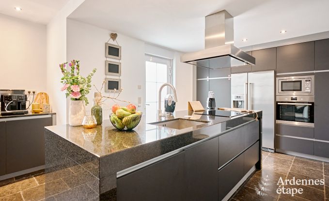 Grande maison de vacances confortable pour 10 personnes  Voeren avec piscine prive, jacuzzi et jardin