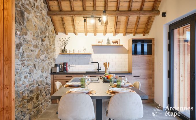 Maison de vacances conviviale  Francorchamps pour 4 personnes avec terrasse prive avec une vue magnifique