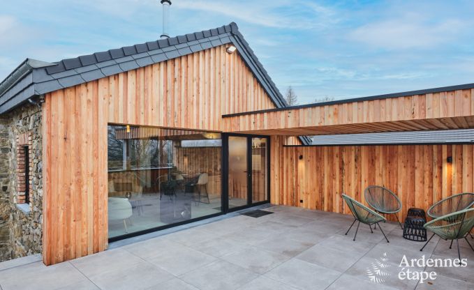 Maison de vacances conviviale  Francorchamps pour 4 personnes avec terrasse prive avec une vue magnifique