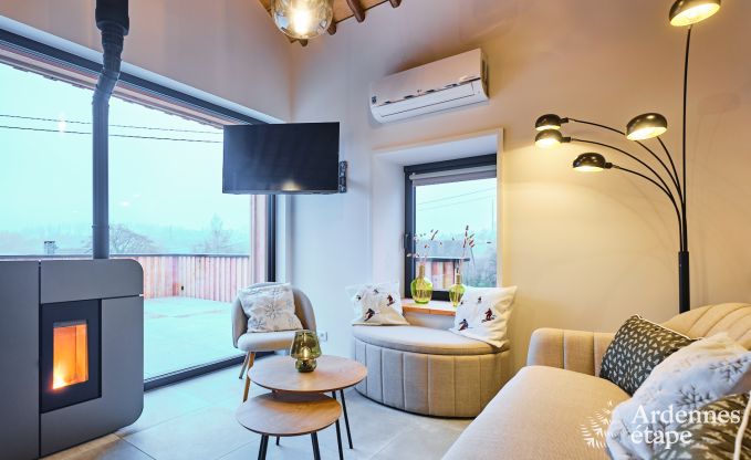 Maison de vacances conviviale  Francorchamps pour 4 personnes avec terrasse prive avec une vue magnifique