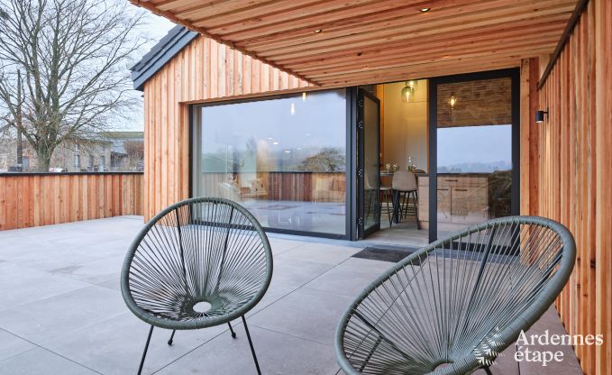 Maison de vacances conviviale  Francorchamps pour 4 personnes avec terrasse prive avec une vue magnifique