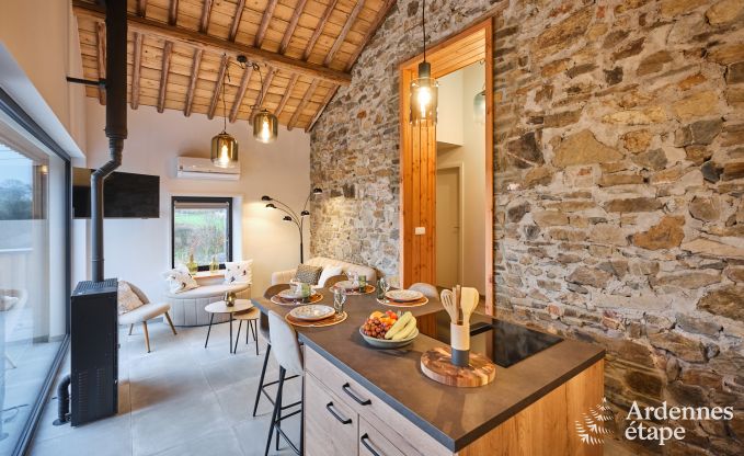 Maison de vacances conviviale  Francorchamps pour 4 personnes avec terrasse prive avec une vue magnifique