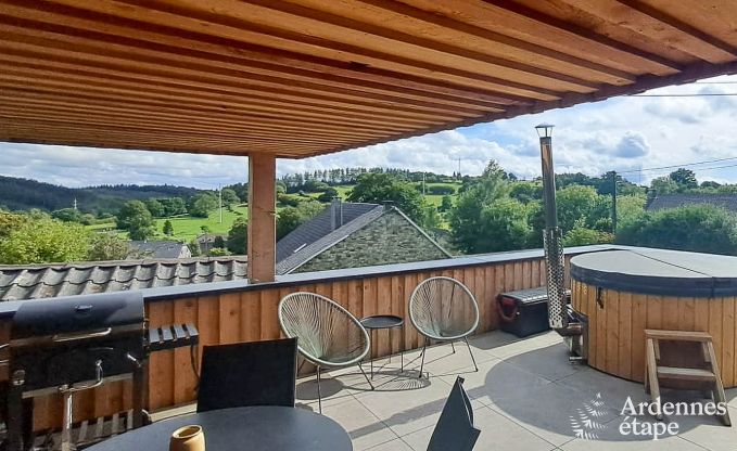 Maison de vacances conviviale  Francorchamps pour 4 personnes avec terrasse prive avec une vue magnifique
