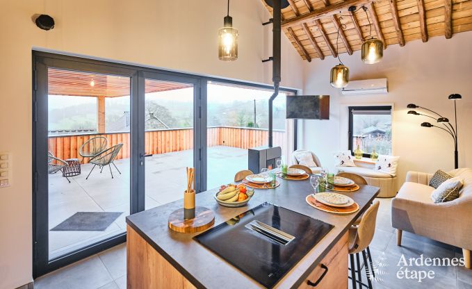 Maison de vacances conviviale � Francorchamps pour 4 personnes avec terrasse priv�e avec une vue magnifique