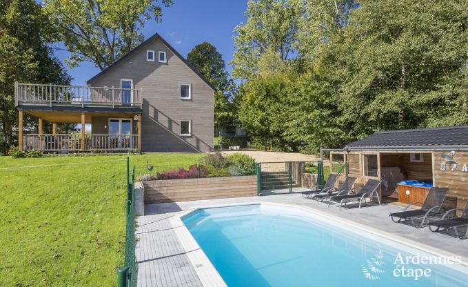 Maison de vacances pour familles � Gouvy avec piscine, sauna et vue en Ardenne