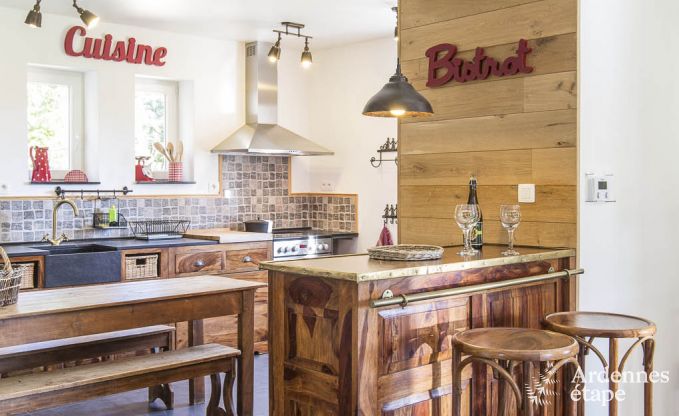 Maison de vacances pour familles � Gouvy avec piscine, sauna et vue en Ardenne