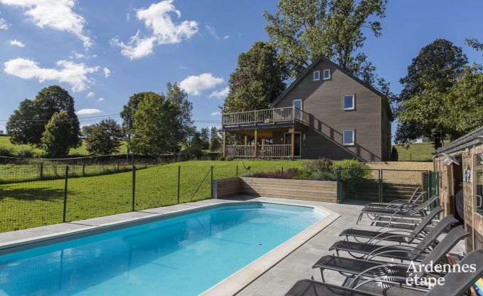 Maison de vacances pour familles � Gouvy avec piscine, sauna et vue en Ardenne
