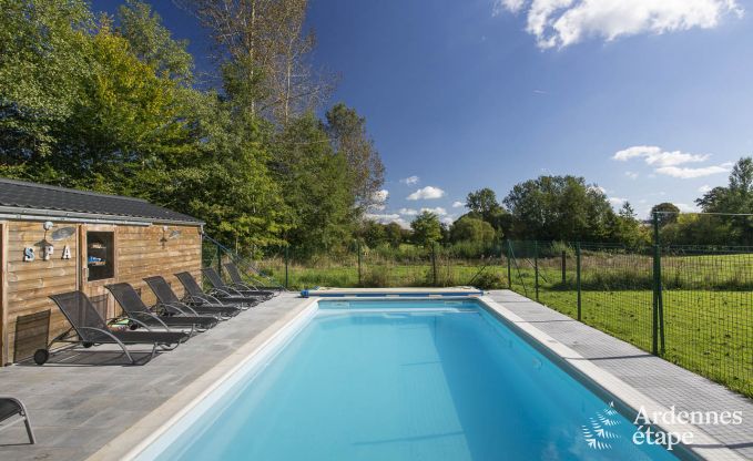 Maison de vacances pour familles � Gouvy avec piscine, sauna et vue en Ardenne