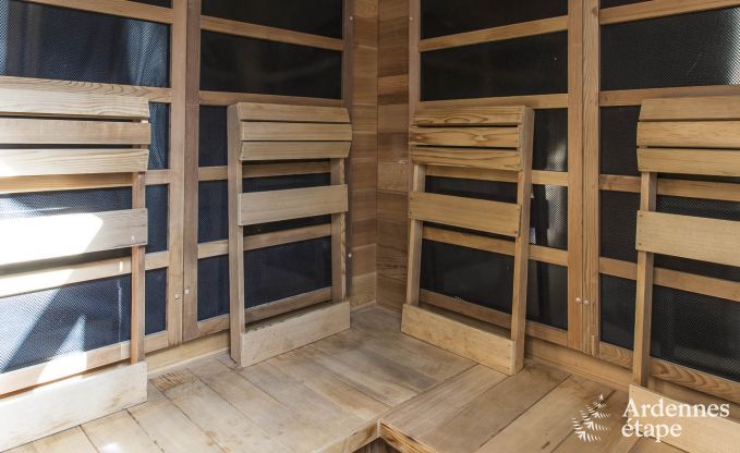 Maison de vacances pour familles � Gouvy avec piscine, sauna et vue en Ardenne