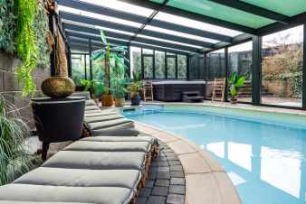 Séjour luxueux pour 2 ou 4 à Hamois avec piscine, bien-être et grande terrasse