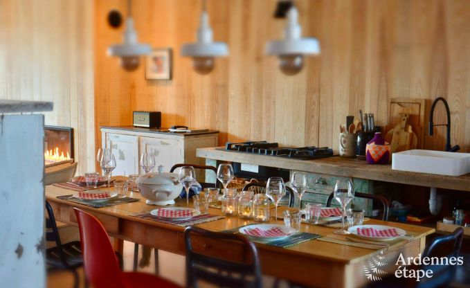 Grande maison de vacances  Han-sur-Lesse pour 8 personnes avec 4 chambres, jardin priv et terrasse