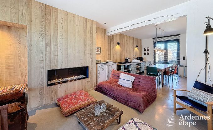 Grande maison de vacances  Han-sur-Lesse pour 8 personnes avec 4 chambres, jardin priv et terrasse