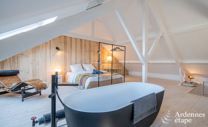 Grande maison de vacances  Han-sur-Lesse pour 8 personnes avec 4 chambres, jardin priv et terrasse
