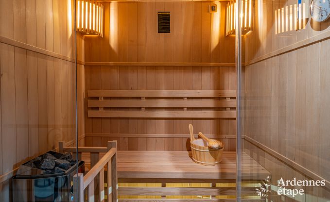 Maison de vacances conviviale � Han-sur-Lesse pour 8 personnes avec sauna et jardin � proximit� des Grottes de Han